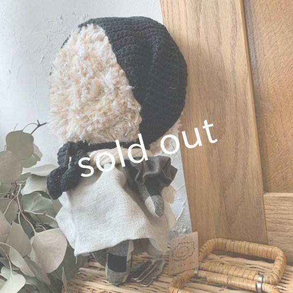 画像8: sukekiyo/黒の手編みターバンスケキヨ (8)