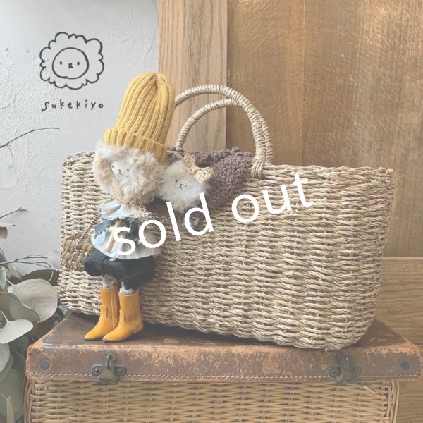 画像2: sukekiyo/ミモザカラーなスケキヨのかごバッグ (2)