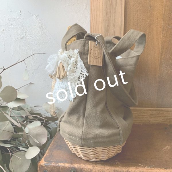 画像7: sukekiyo/赤チェックスケキヨと豆キヨのバッグ (7)