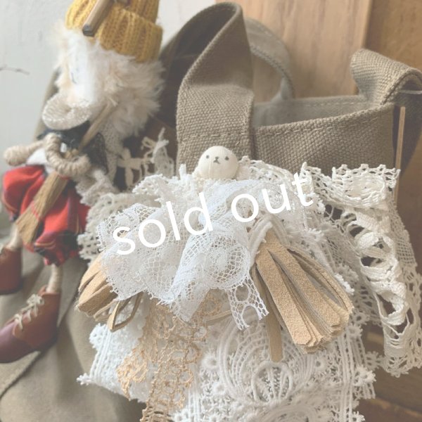 画像3: sukekiyo/赤チェックスケキヨと豆キヨのバッグ (3)