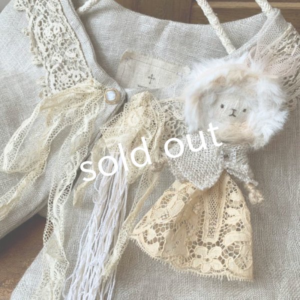 画像6: sukekiyo/アンティークレースとリネンの付け襟スケキヨ (6)