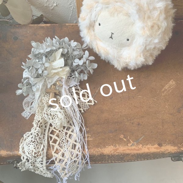 画像4: sukekiyo/プリザーブドとアンティークレースのコサージュキヨ・A (4)