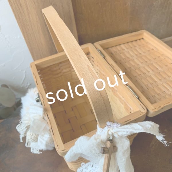 画像8: sukekiyo/アンティークレースの小さなスケキヨバスケット (8)