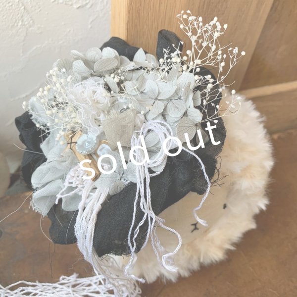 画像4: sukekiyo/プリザーブドとアンティークレースのコサージュキヨ・D (4)