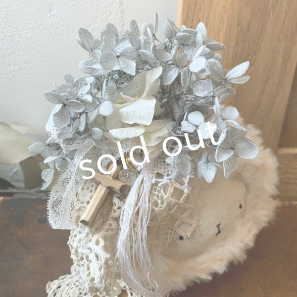 画像2: sukekiyo/プリザーブドとアンティークレースのコサージュキヨ・A (2)