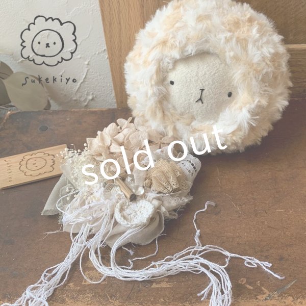 画像2: sukekiyo/プリザーブドとアンティークレースのコサージュキヨ・H (2)