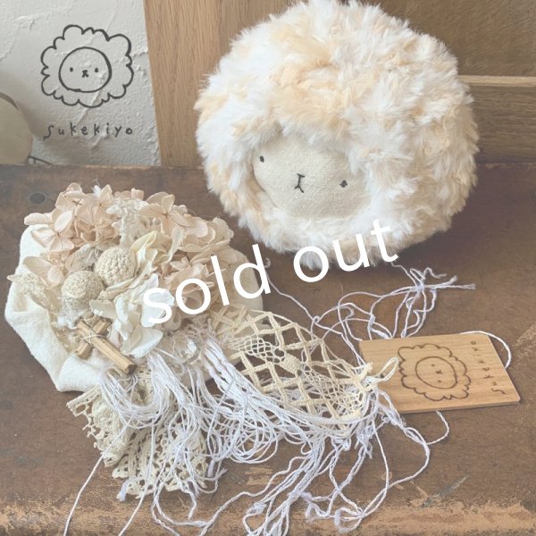 画像2: sukekiyo/プリザーブドとアンティークレースのコサージュキヨ・J (2)