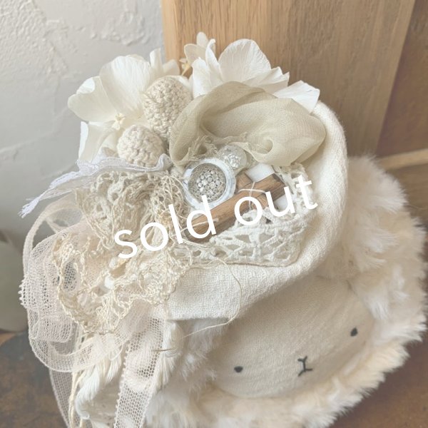 画像2: sukekiyo/プリザーブドとアンティークレースのコサージュキヨ・F (2)