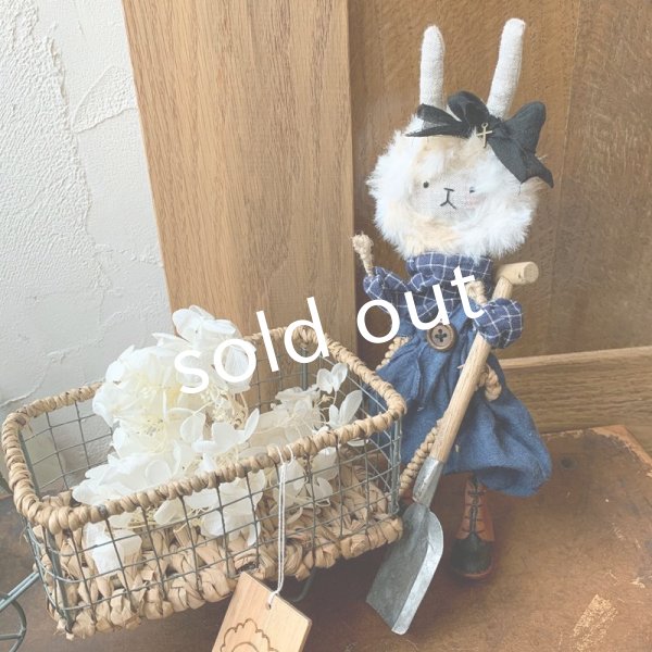 画像5: sukekiyo/庭しごとのウサキヨ・青のおようふく (5)