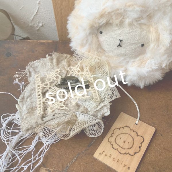 画像5: sukekiyo/プリザーブドとアンティークレースのコサージュキヨ・G (5)