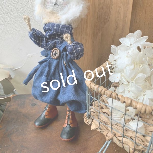 画像6: sukekiyo/庭しごとのウサキヨ・青のおようふく (6)