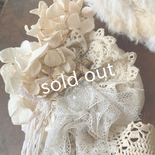 画像5: sukekiyo/プリザーブドとアンティークレースのコサージュキヨ・E (5)