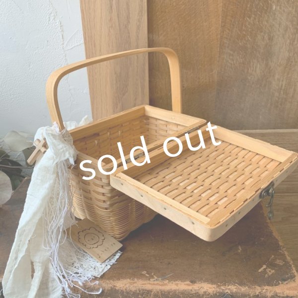 画像7: sukekiyo/アンティークレースの小さなスケキヨバスケット (7)