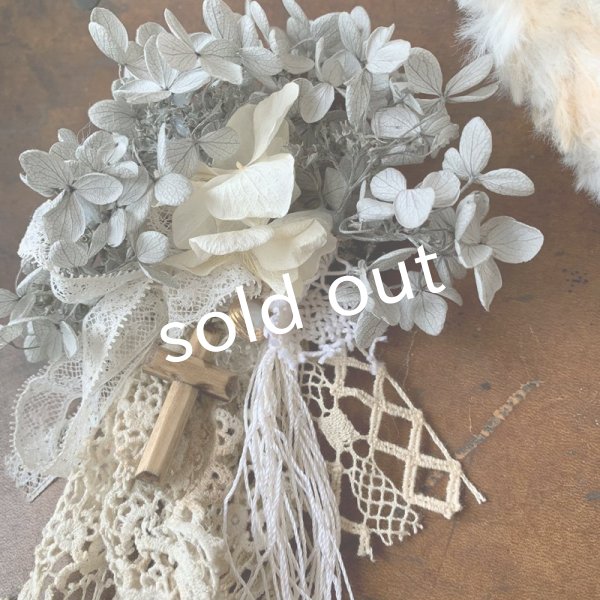 画像5: sukekiyo/プリザーブドとアンティークレースのコサージュキヨ・A (5)