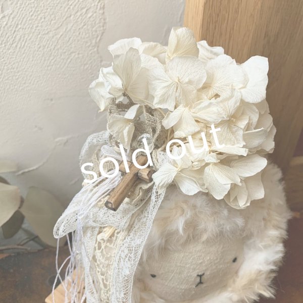 画像2: sukekiyo/プリザーブドとアンティークレースのコサージュキヨ・B (2)