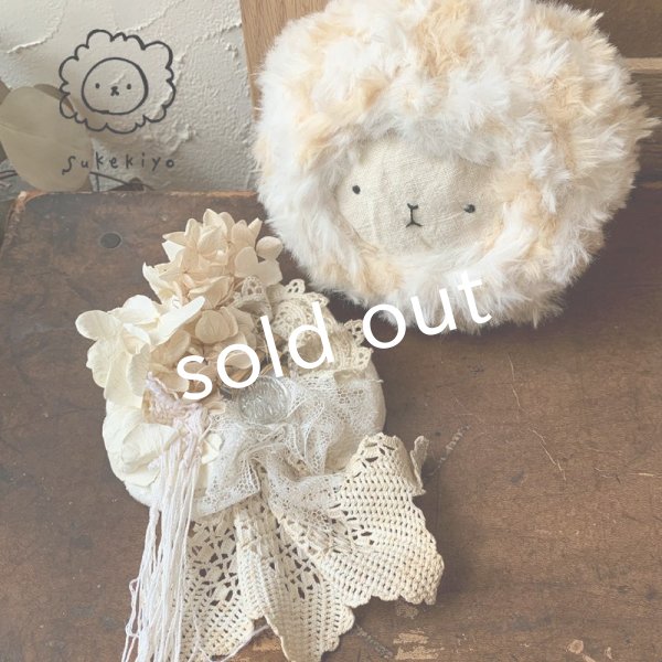 画像2: sukekiyo/プリザーブドとアンティークレースのコサージュキヨ・E (2)