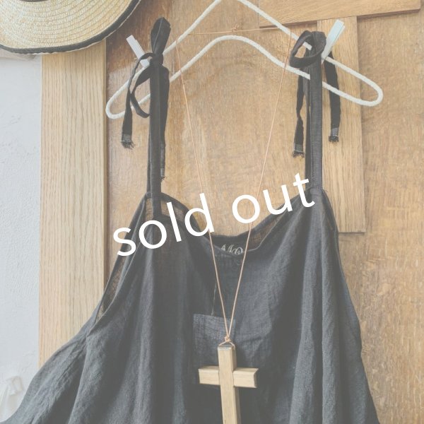 画像4: mifumi／ニュアンスキャミチュニック・ブラック (4)