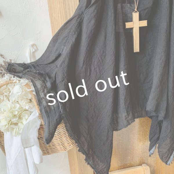 画像3: mifumi／ニュアンスキャミチュニック・ブラック (3)