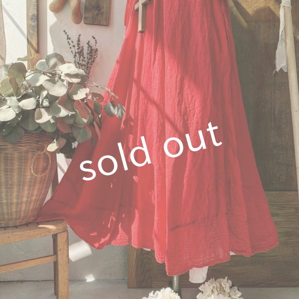 画像8: HALLELUJAH／Robe de fame de chambre 小間使いローブ・red (8)