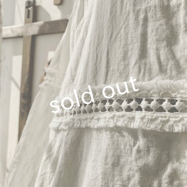 画像6: HALLELUJAH／Robe en dentelle 1940 レースローブ1940年代・off-white (6)