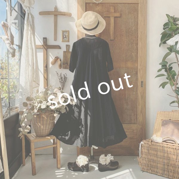 画像9: HALLELUJAH／Robe de fame de chambre 小間使いローブ・black (9)