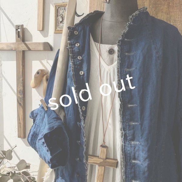 画像10: HALLELUJAH/Victorian Veste ヴィクトリア時代のジャケット・indigo (10)