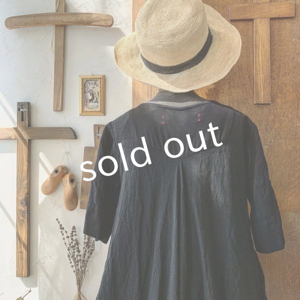 画像10: HALLELUJAH／Robe de fame de chambre 小間使いローブ・black (10)