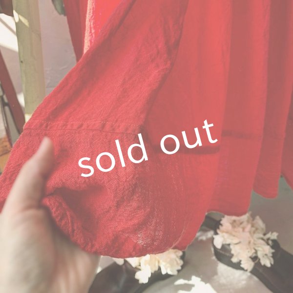 画像6: HALLELUJAH／Robe de fame de chambre 小間使いローブ・red (6)