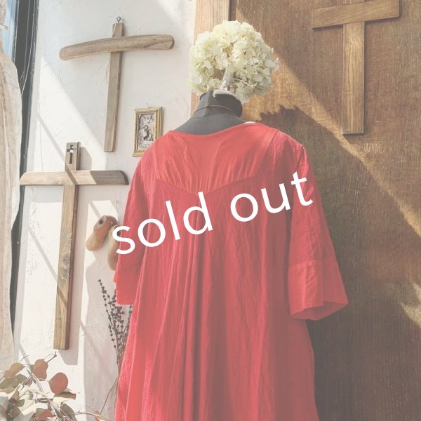 画像11: HALLELUJAH／Robe de fame de chambre 小間使いローブ・red (11)