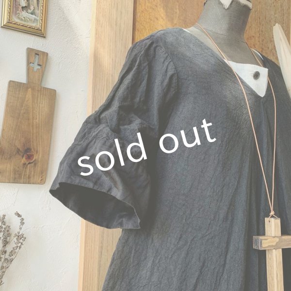 画像4: HALLELUJAH／Robe de fame de chambre 小間使いローブ・black (4)