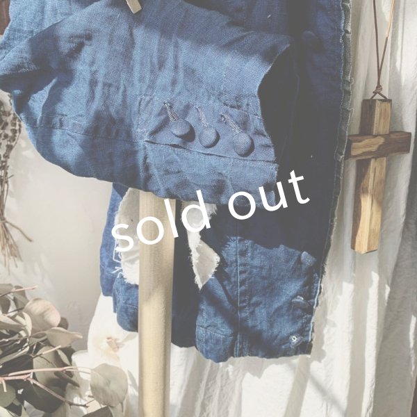 画像4: HALLELUJAH/Victorian Veste ヴィクトリア時代のジャケット・indigo (4)