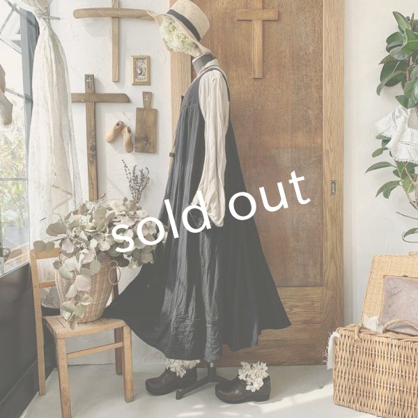 画像7: HALLELUJAH／Robe Agriculteur Russe ロシアンファーマーローブ・black (7)