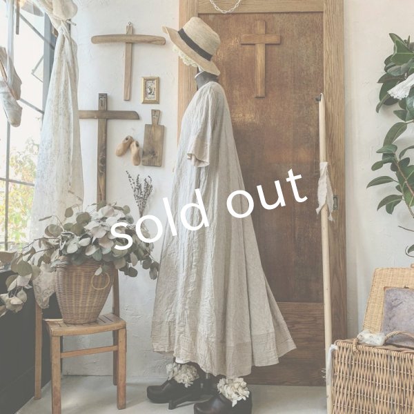 画像10: HALLELUJAH／Robe de fame de chambre 小間使いローブ・flax (10)