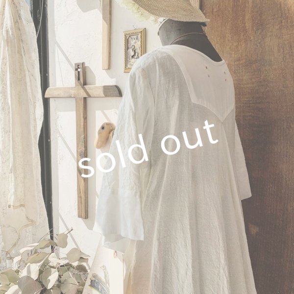 画像10: HALLELUJAH/Robe de fame de chambre 小間使いローブ・off-white (10)