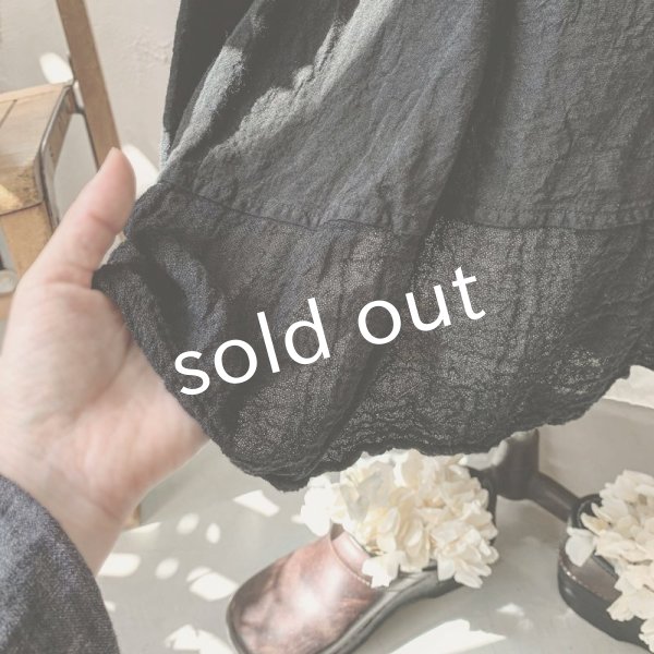 画像6: HALLELUJAH／Robe de fame de chambre 小間使いローブ・black (6)