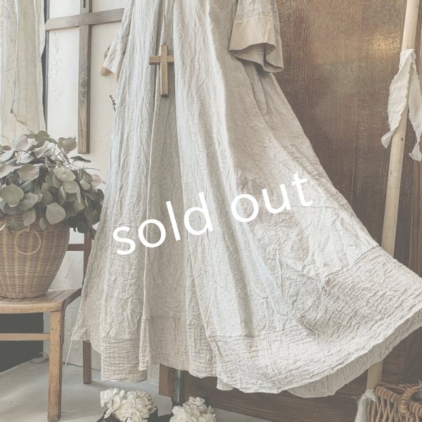 画像11: HALLELUJAH／Robe de fame de chambre 小間使いローブ・flax (11)