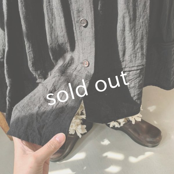 画像6: HALLELUJAH／Robe Agriculteur Russe ロシアンファーマーローブ・black (6)