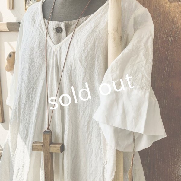 画像3: HALLELUJAH/Robe de fame de chambre 小間使いローブ・off-white (3)