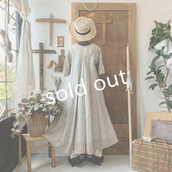 画像12: HALLELUJAH／Robe de fame de chambre 小間使いローブ・flax (12)