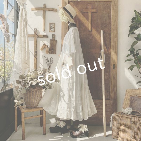 画像8: HALLELUJAH/Robe de fame de chambre 小間使いローブ・off-white (8)