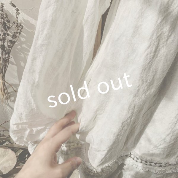 画像9: HALLELUJAH／Robe en dentelle 1940 レースローブ1940年代・off-white (9)