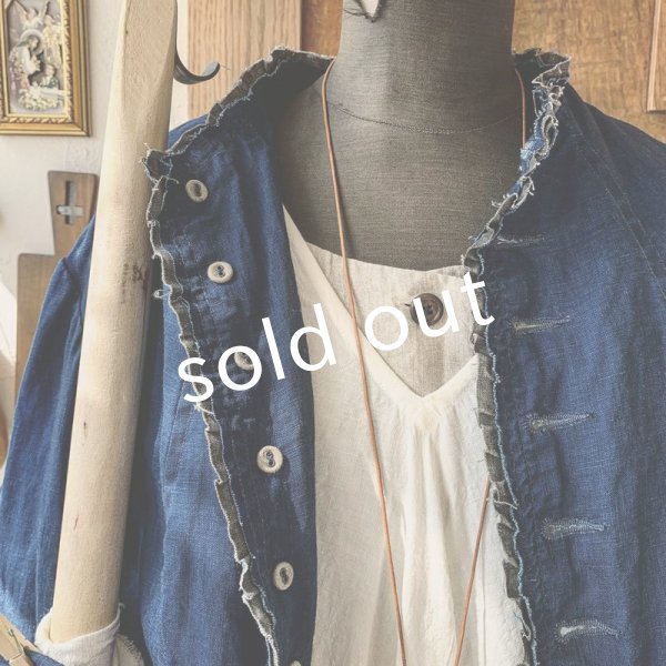 画像5: HALLELUJAH/Victorian Veste ヴィクトリア時代のジャケット・indigo (5)