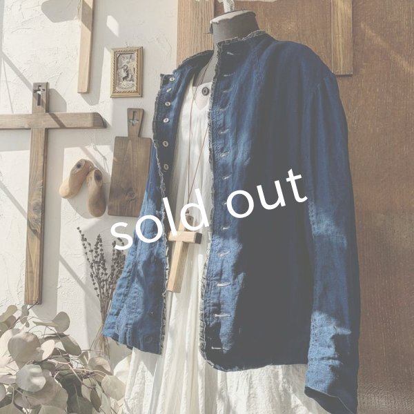 画像6: HALLELUJAH/Victorian Veste ヴィクトリア時代のジャケット・indigo (6)