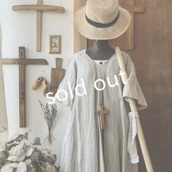 画像5: HALLELUJAH／Robe de fame de chambre 小間使いローブ・flax (5)