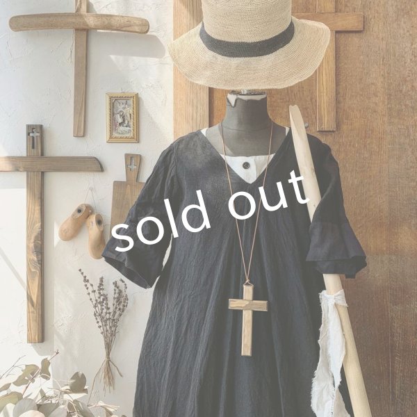 画像3: HALLELUJAH／Robe de fame de chambre 小間使いローブ・black (3)