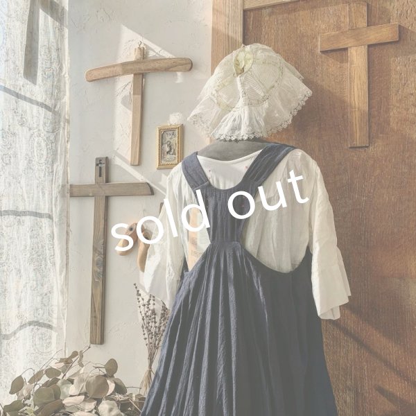 画像6: HALLELUJAH／Robe Agriculteur Russe ロシアンファーマーローブ・navy (6)