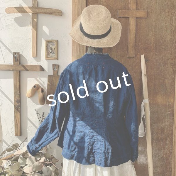 画像14: HALLELUJAH/Victorian Veste ヴィクトリア時代のジャケット・indigo (14)