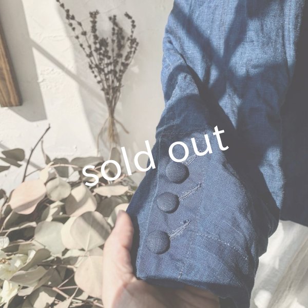 画像9: HALLELUJAH/Victorian Veste ヴィクトリア時代のジャケット・indigo (9)