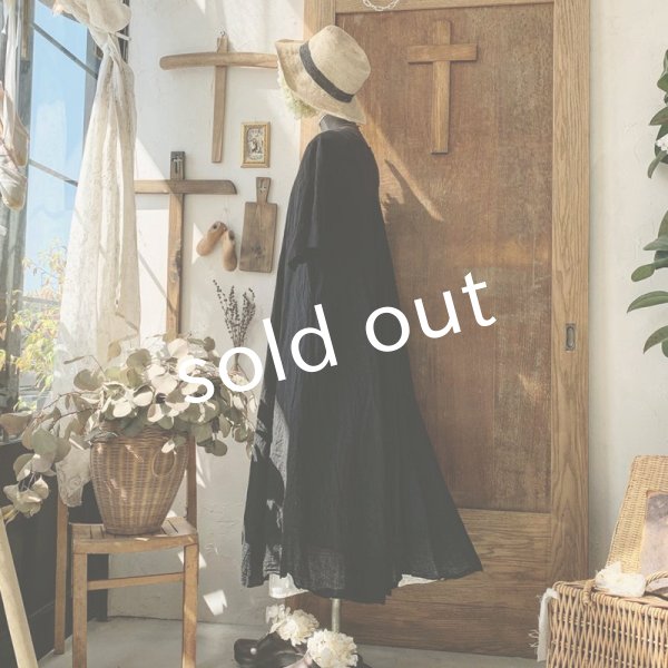 画像7: HALLELUJAH／Robe de fame de chambre 小間使いローブ・black (7)