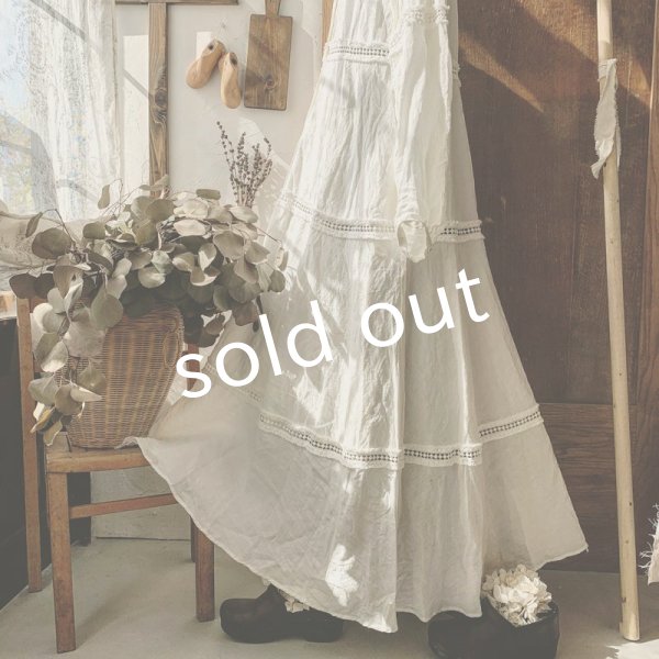 画像12: HALLELUJAH／Robe en dentelle 1940 レースローブ1940年代・off-white (12)